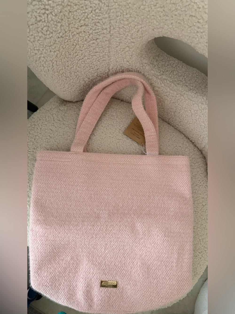 Jimmy Choo Blush Pink Tote Bag